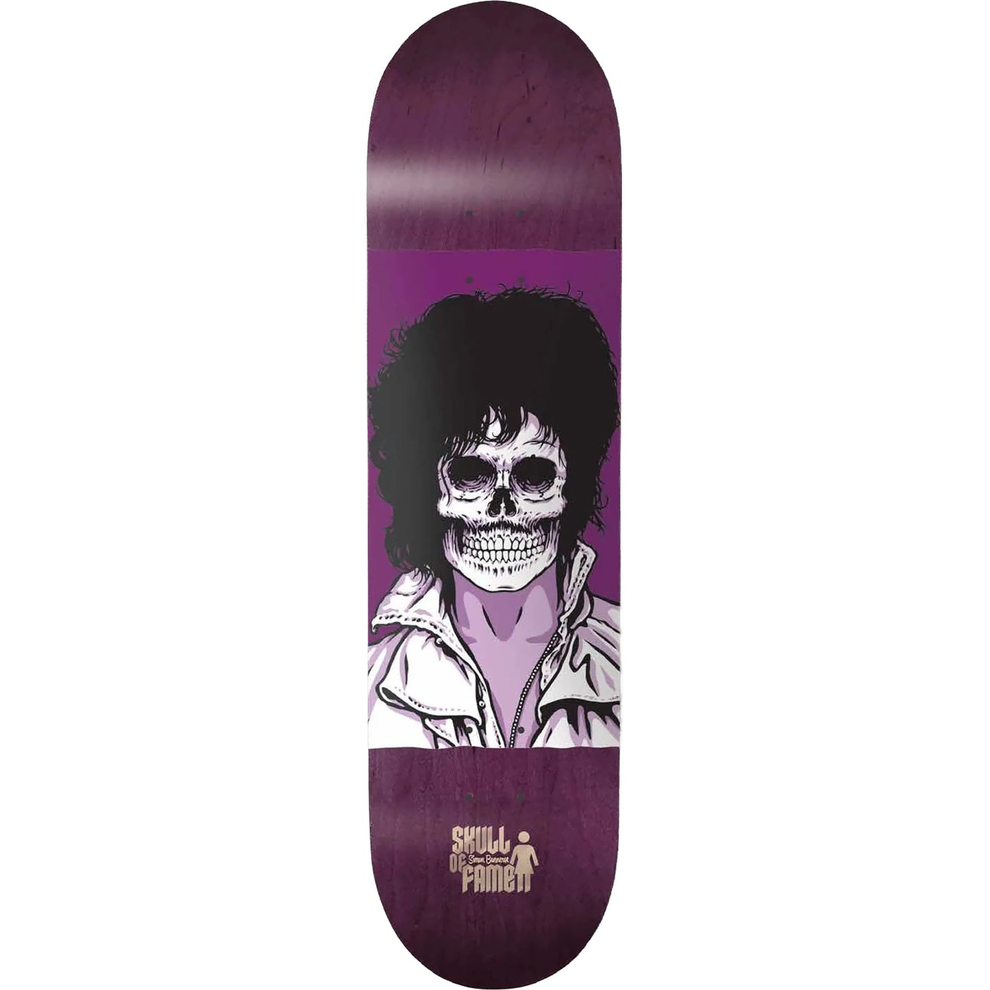 Girl Bannerot Skull Of Fame Skateboard Deck 8.25"