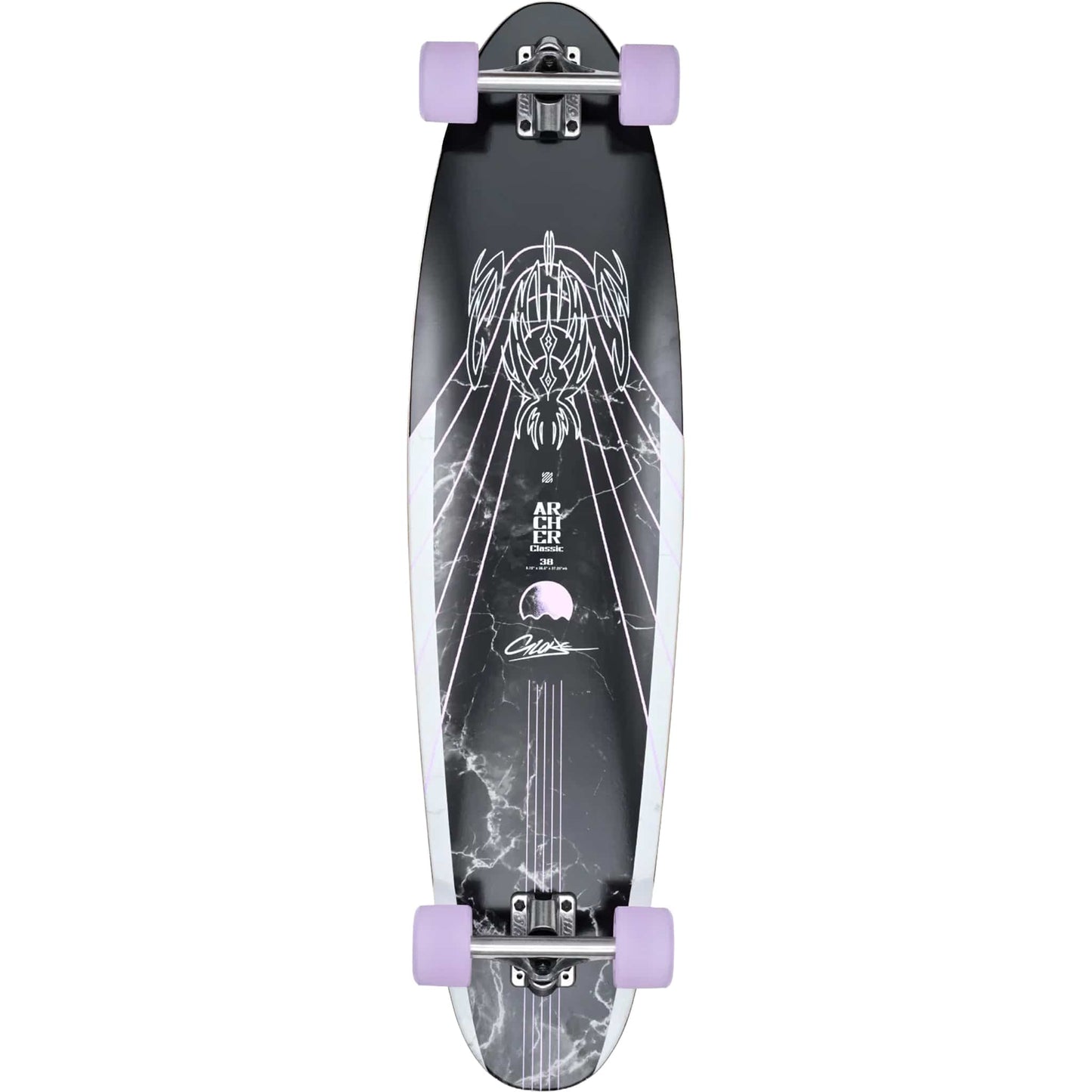 Globe Archer Classic Longboard Complete Bamboo Purple 38"