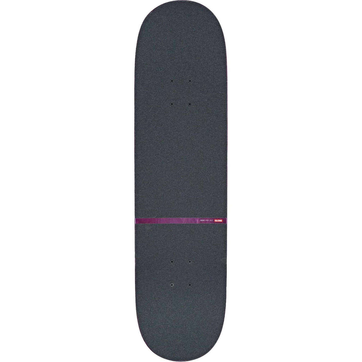 Globe G1 Mind Expansion Skateboard Complete Off White Purple 8.5"