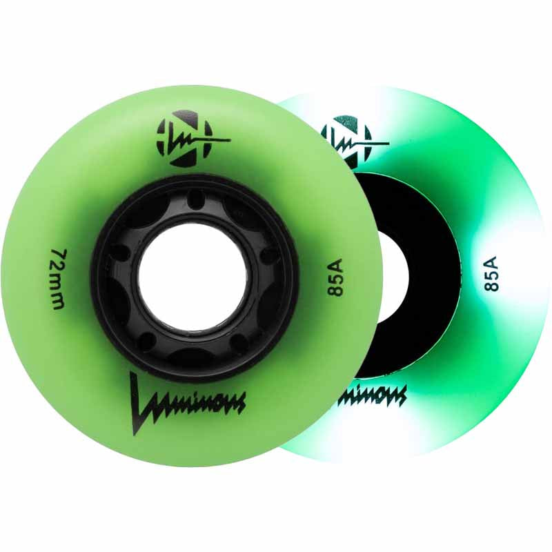 Luminous LED 72mm/85A Wheels (Pack of 4)