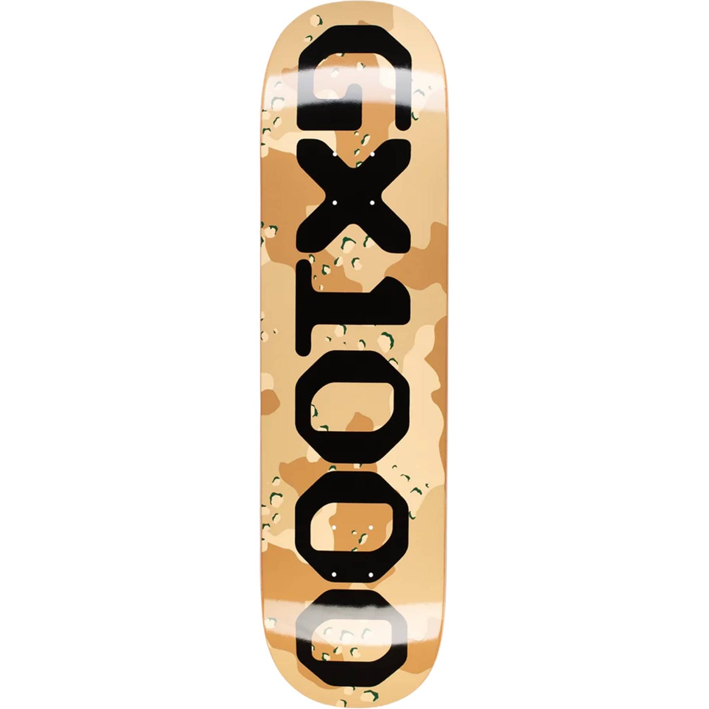 GX1000 OG Logo Camo Black Skateboard Deck 8.25"