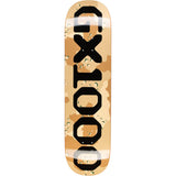 GX1000 OG Logo Camo Black Skateboard Deck 8.25"