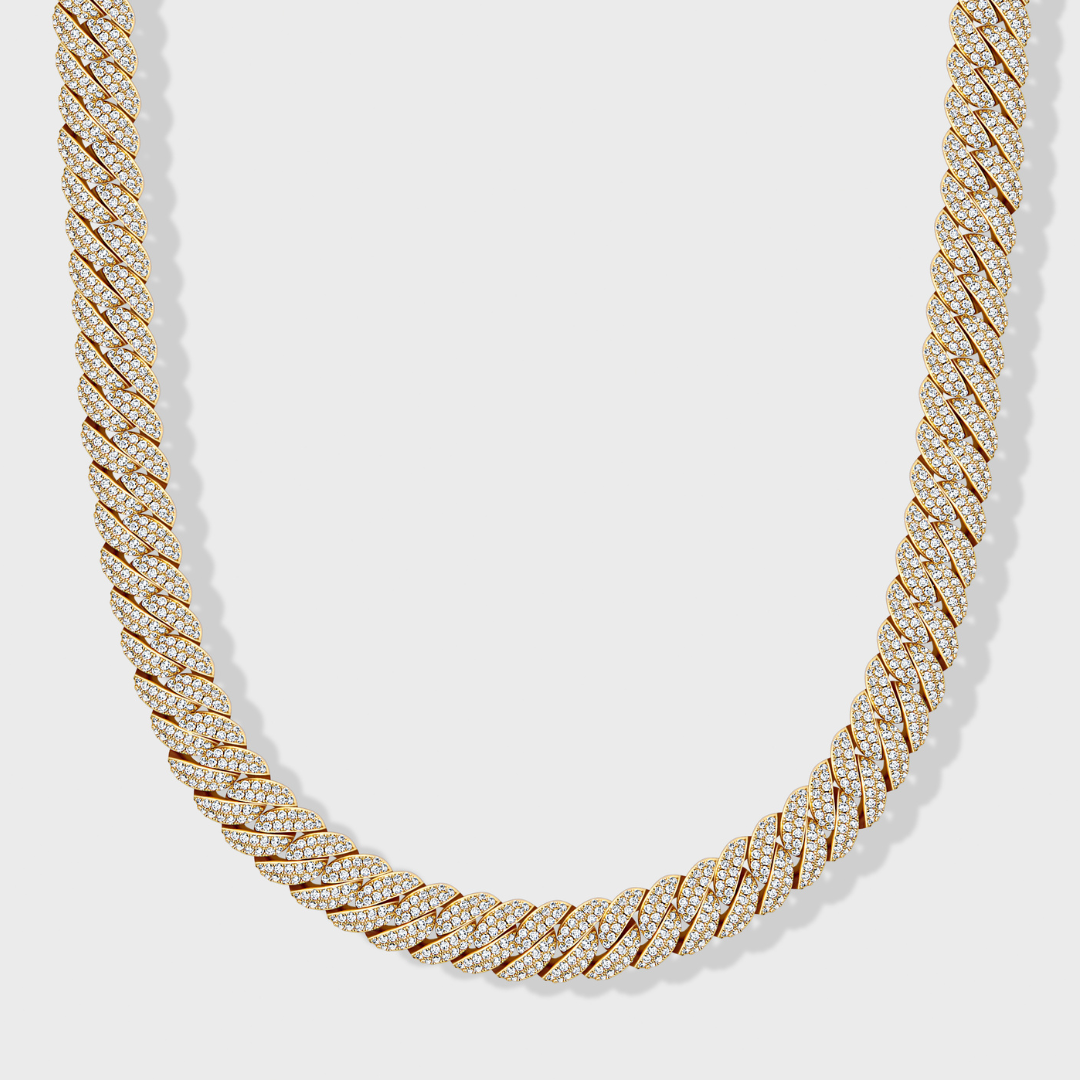 Iced Cuban Chain (Gold) - 10mm