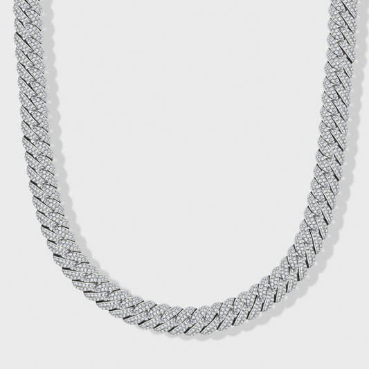 Iced Cuban Chain (Silver) - 10mm