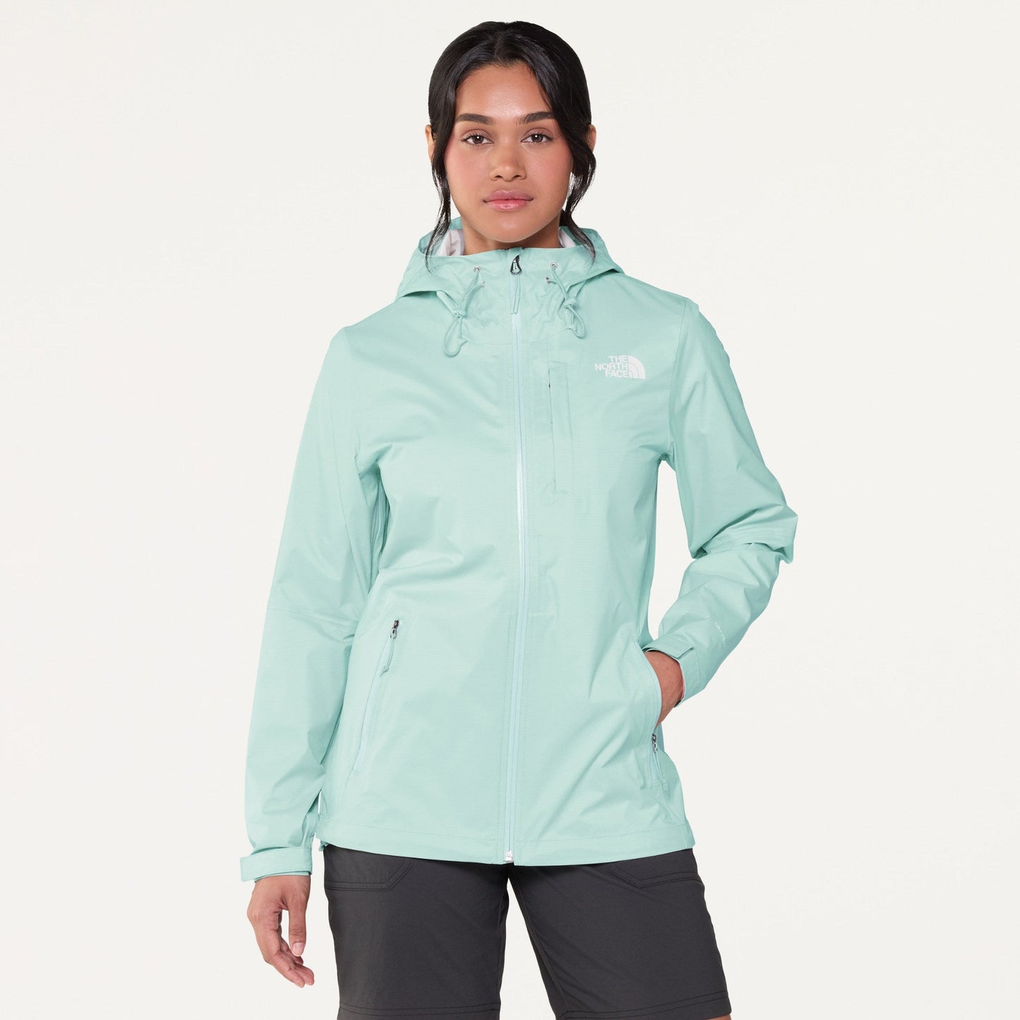 The North Face - Alta Vista Rain Jacket - Women's - Opal Frost