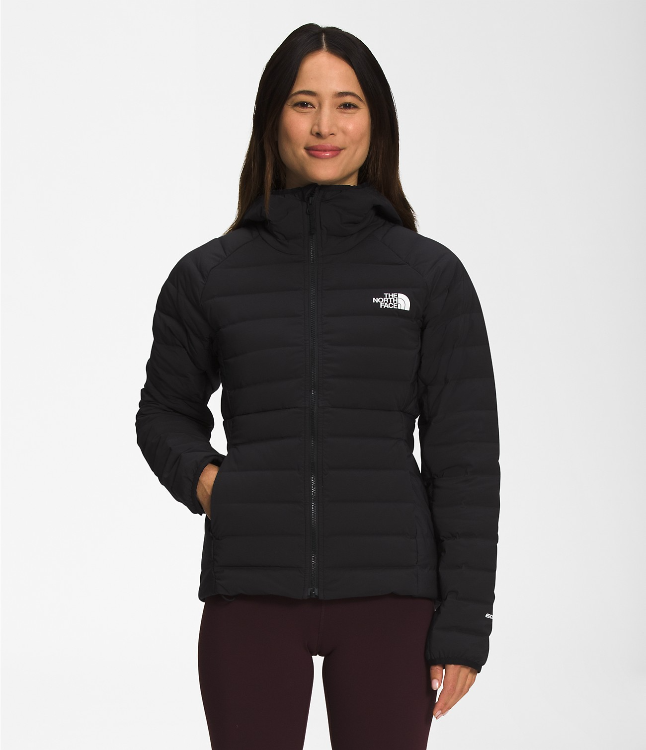 The North Face - Belleview Stretch Down Hoodie - Women's - Wild Ginger