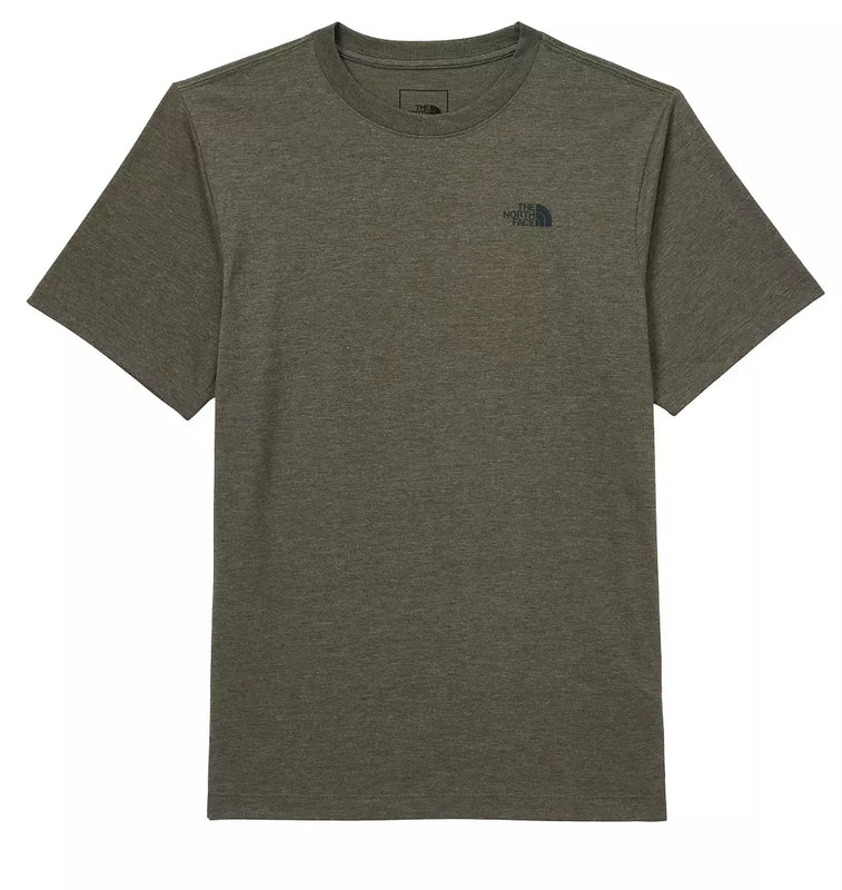 The North Face - Men's Short Sleeve Tri-Blend Tee - New Taupe Green White Heather