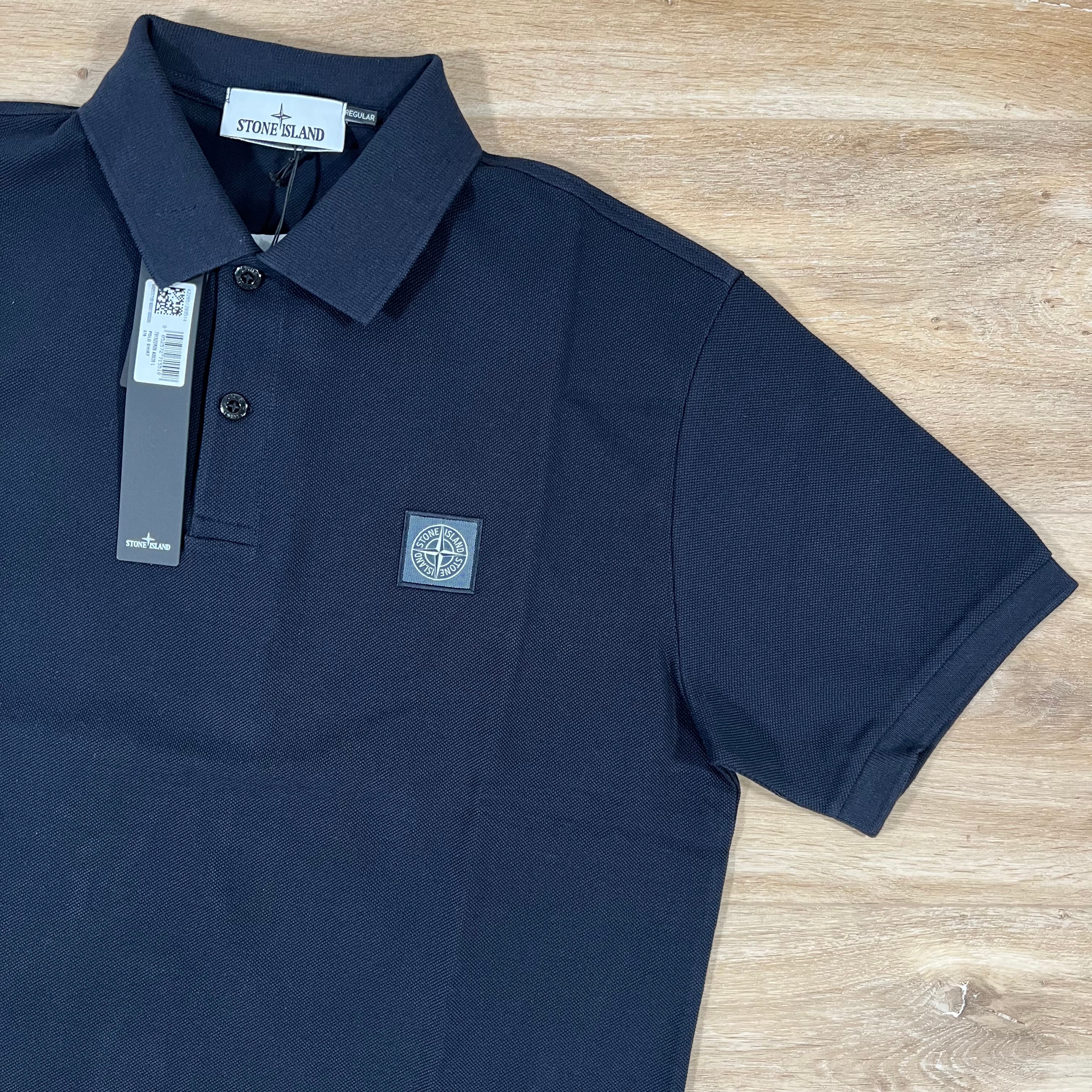 Stone Island Regular Fit Polo Shirt in Navy