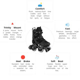 🔥🔥🔥Powerslide Argon Black 100 Skates