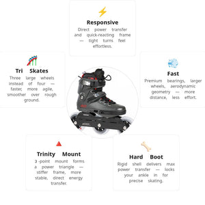 🔥🔥🔥Powerslide Next Charcoal 110 Skates