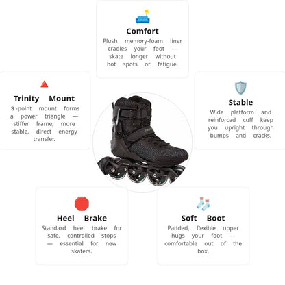 Powerslide Phuzion Enzo BW 80 Skates