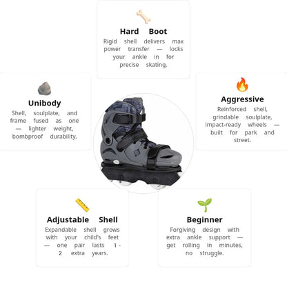 USD Glitch Kids Aggressive Skates