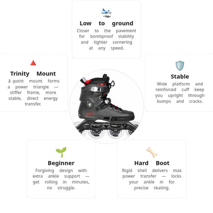 Powerslide Next 80 Charcoal Skates