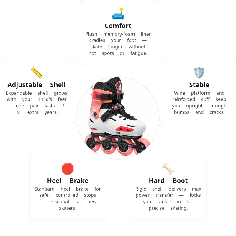 Rollerblade Apex Coral Kids Skates
