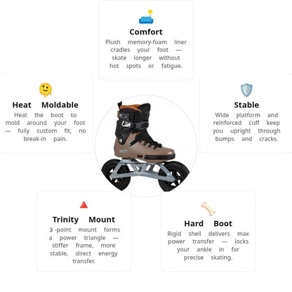 Powerslide Next Edge 150 Brown Skates
