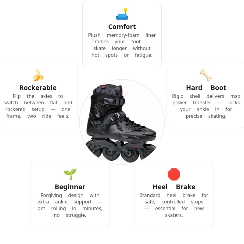 Flying Eagle X3 Shrike Black Skates