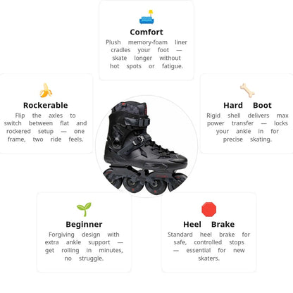 Flying Eagle X3 Shrike Black Skates