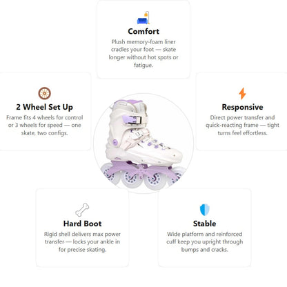 Flying Eagle X7D Reaver Purple Skates