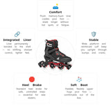 Rollerblade Macroblade 90 Black Red Skates