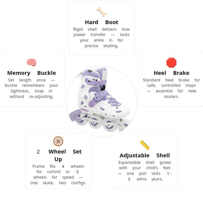 FR AXS Purple Kids Skates