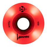 Luminous LED 72mm/85A Wheels (Pack of 4)
