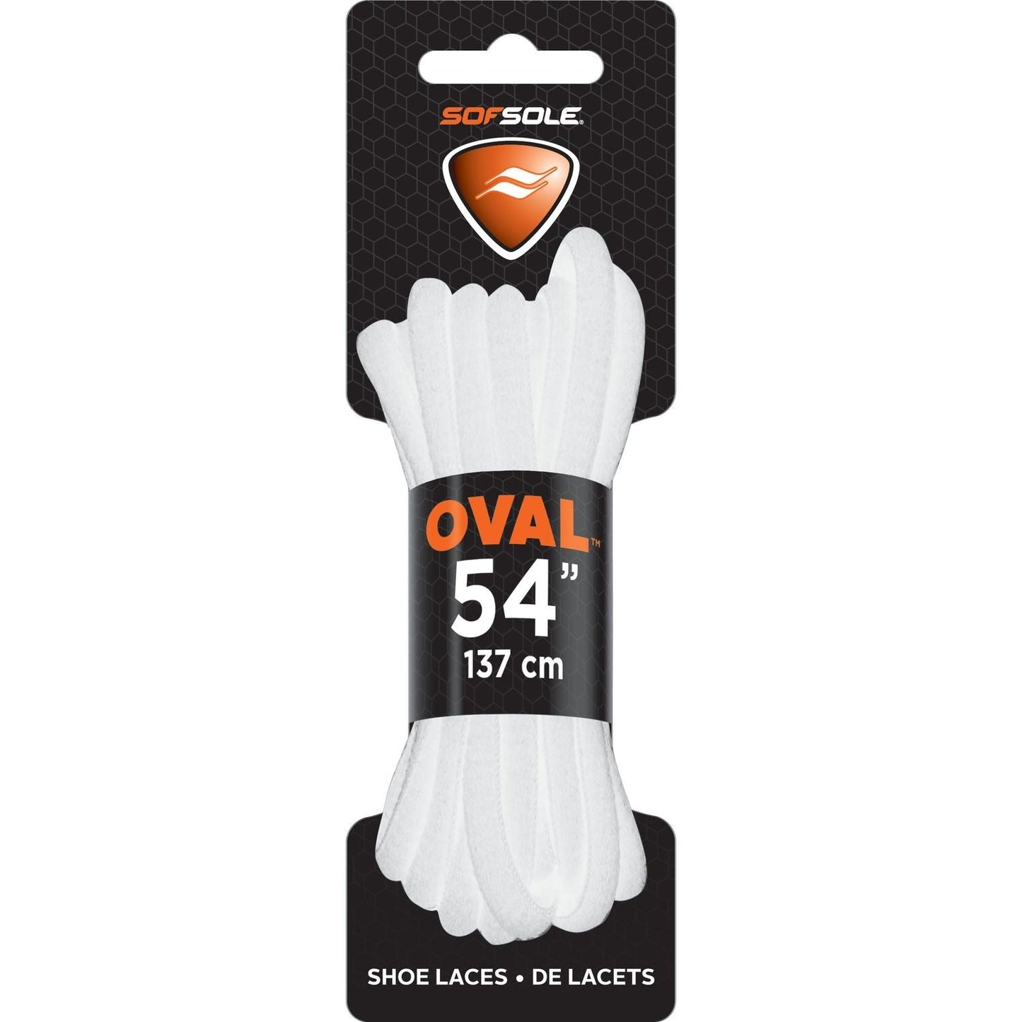 SS Athletic White Oval Lace 54"