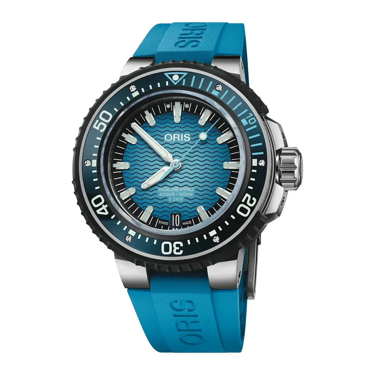 Oris Aquis Date Pro 4000 mt Blu 01 400 7777 7155-Set