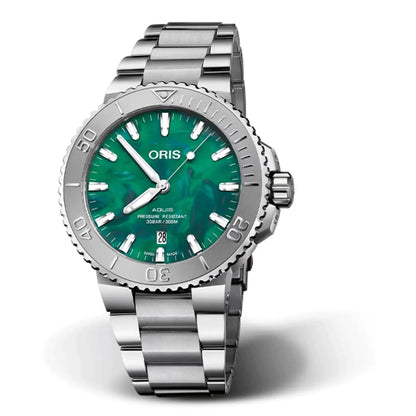 Oris Aquis Date X Bracenet Verde 01 733 7730 4137-07 8 24 05Peb