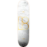 Plan B White Marble Gustavo Twin Skateboard Deck 8"
