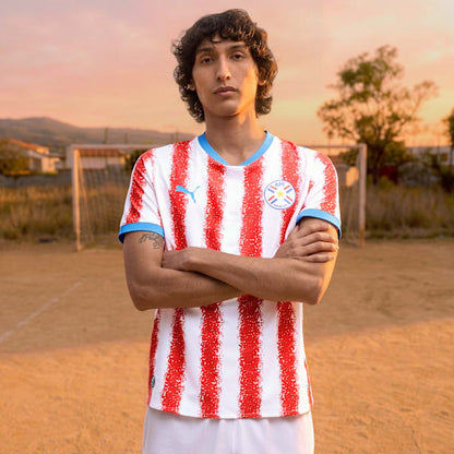 Puma Paraguay 26 Authentic Home Men's Soccer Jersey