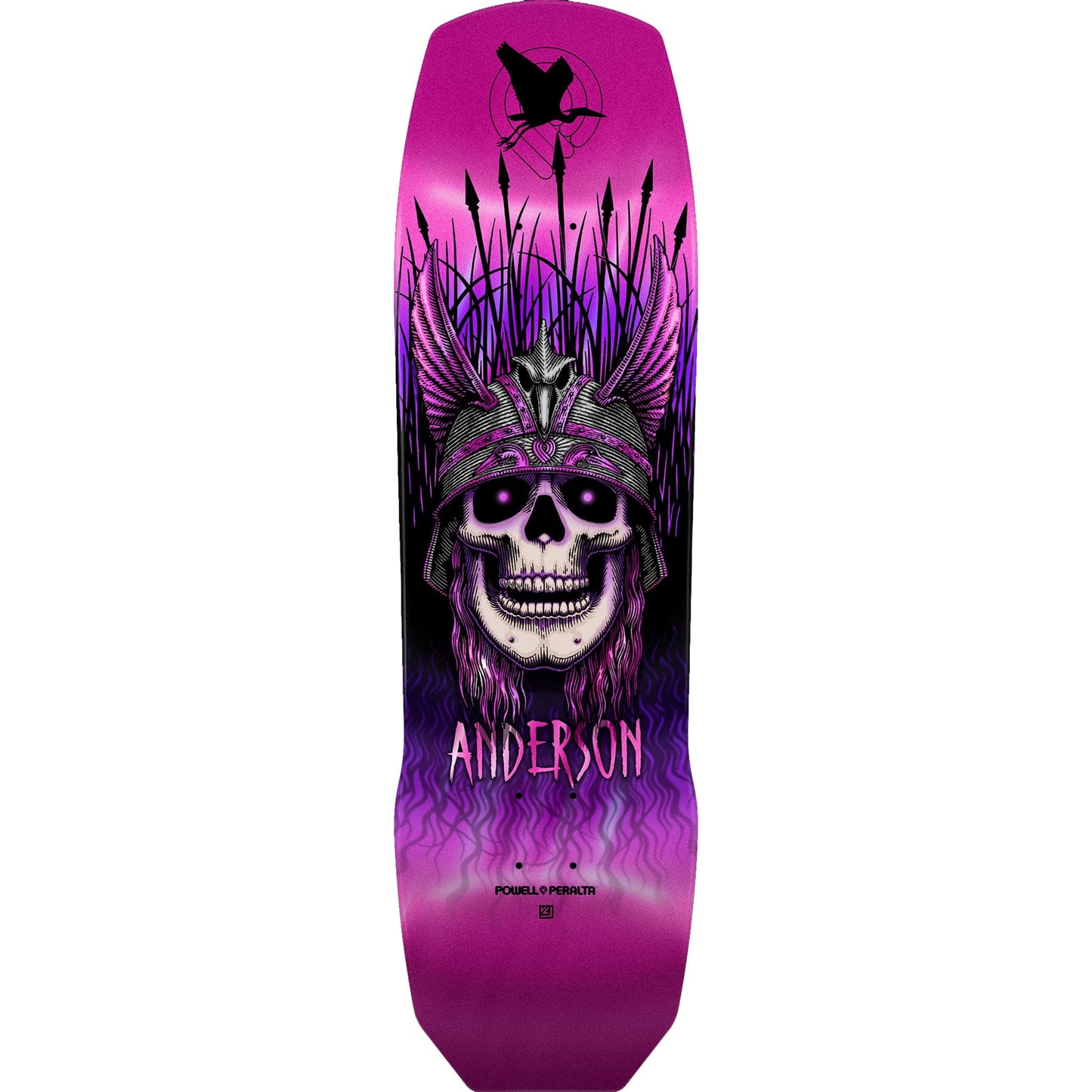 Powell Peralta Anderson Heron '04' Pink Foil Skateboard Deck 9.13"