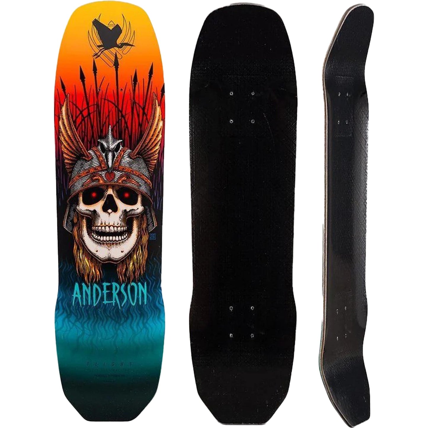 Powell Peralta Anderson Skull Shape 289 Flight Skateboard Deck 8.45"