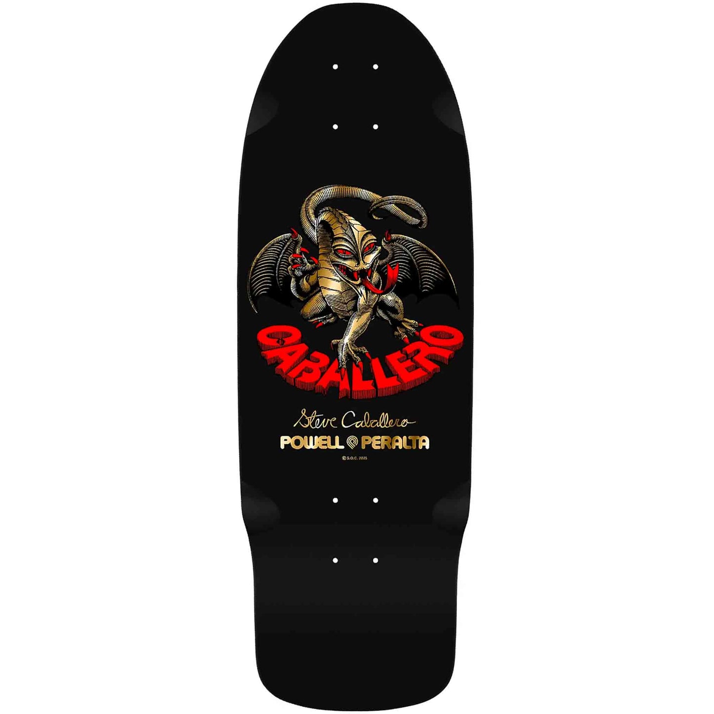 Powell Peralta Series 16 Caballero 10.09" Skateboard Deck Gold Foil