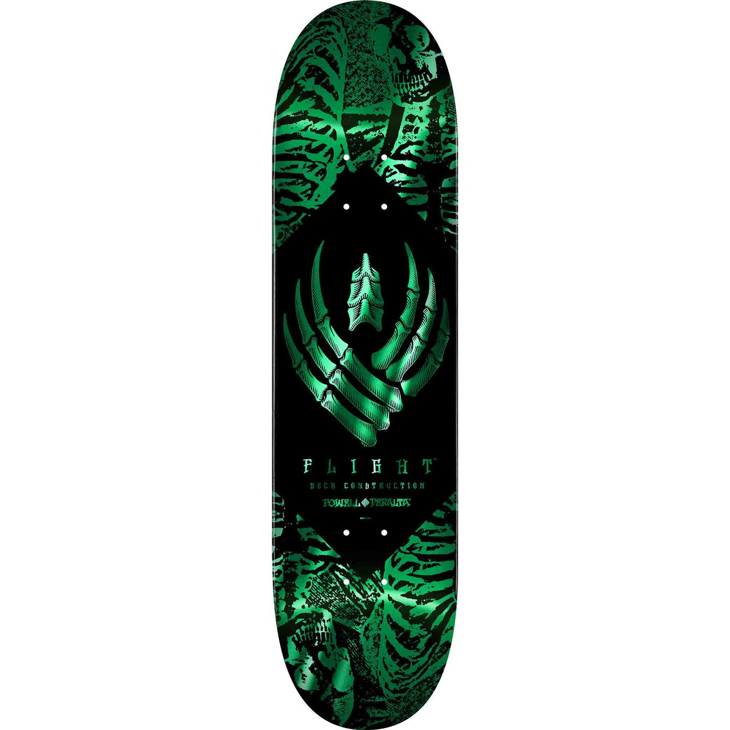 Powell Peralta Skeleton Teal Flight Skateboard Deck 8.13"