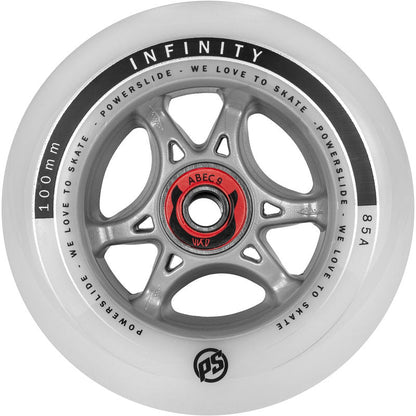 Powerslide Infinity RTR ABEC9 Spacer 100mm/85A Wheels (Pack of 4)