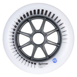 Powerslide Spinner White 125mm/88A Wheels (Pack of 3)