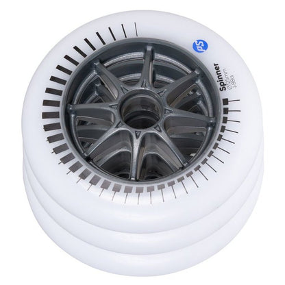 Powerslide Spinner White 125mm/88A Wheels (Pack of 3)