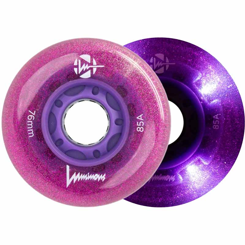 Luminous LED 76mm/85A Wheels (Pack of 4)