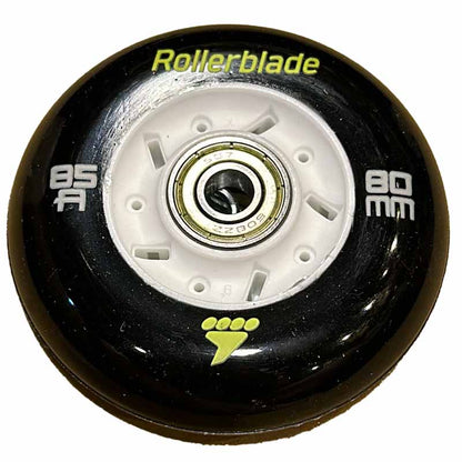 Rollerblade RB Cruiser 80mm/85A Wheels with SG7 Bearings (Pack of 8)