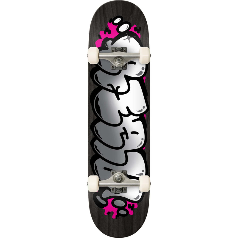 Real Bubble Letter Foil Skateboard Complete 8.5"