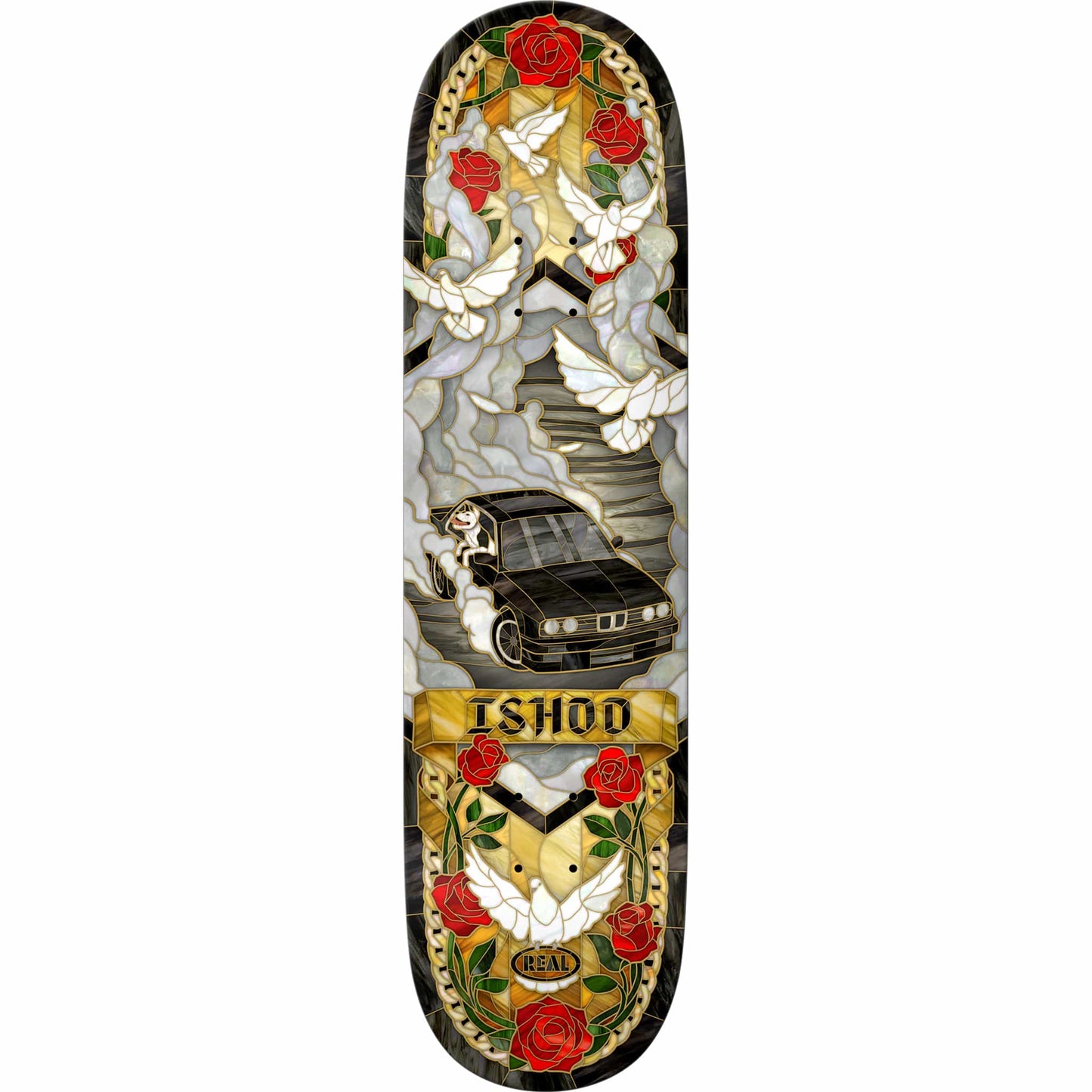 Real Ishod Cathedral Twin Tail Skateboard Deck 8.25"