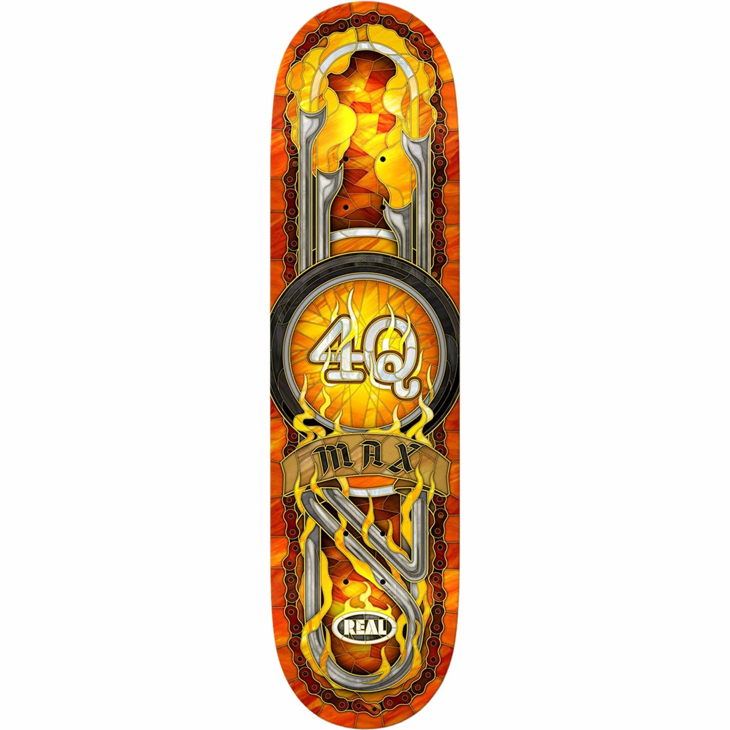 Real Max Schaaf 4Q Cathedral Skateboard Deck 8.5"