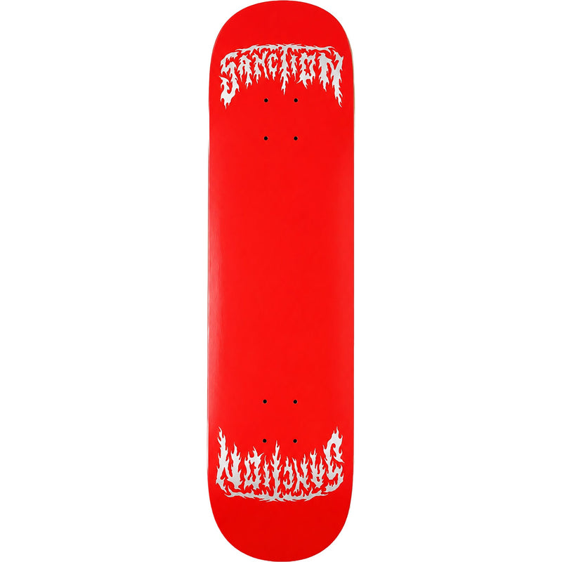 Sanction Metal Twin Cardinal Silver 8.125" Skateboard Deck