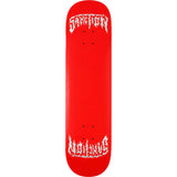 Sanction Metal Twin Cardinal Silver 8.125" Skateboard Deck
