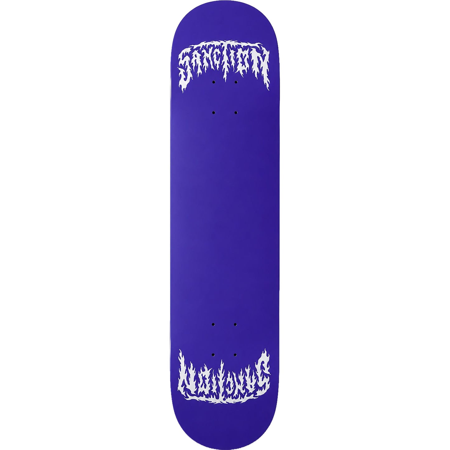 Sanction Metal Twin Crown Silver 8.5" Skateboard Deck
