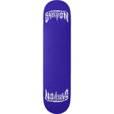 Sanction Metal Twin Crown Silver 8.5" Skateboard Deck