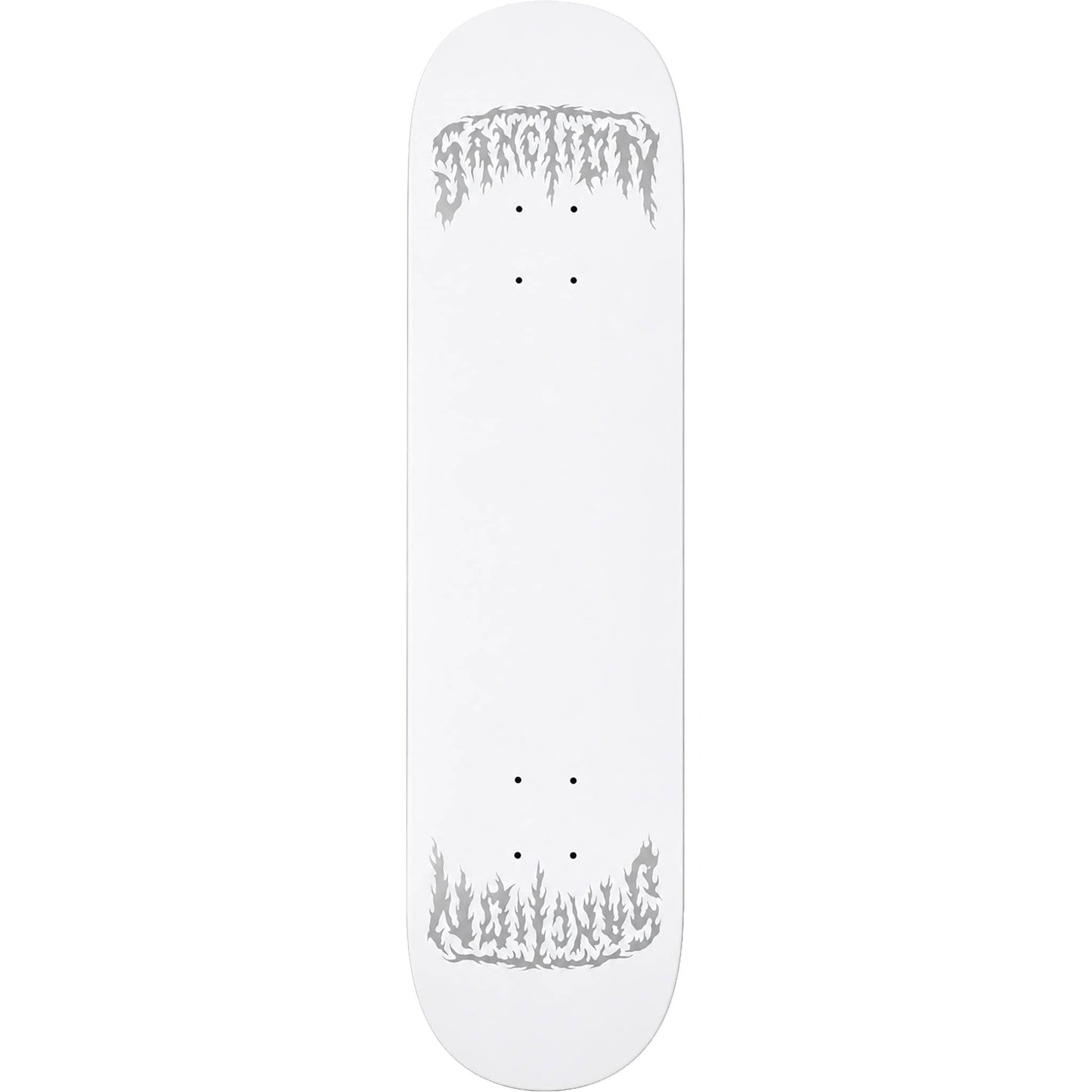 Sanction Metal Twin Ghost Silver 8.25" Skateboard Deck