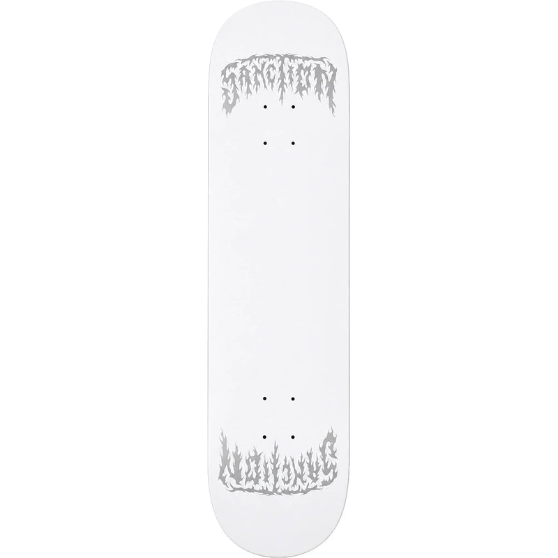 Sanction Metal Twin Ghost Silver 8.25" Skateboard Deck