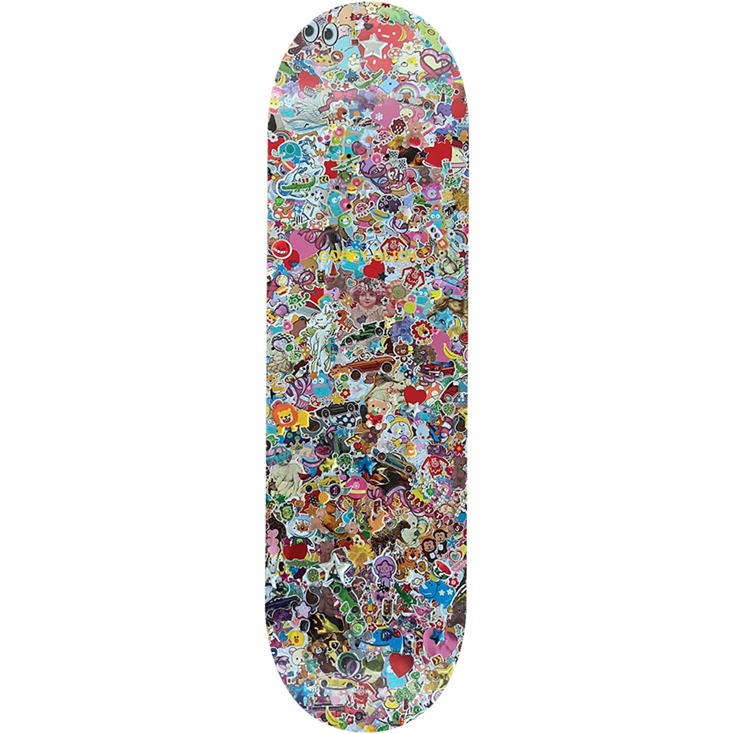 Sci-Fi Fantasy Corey Glick Sticker Collage Skateboard Deck 8.25"