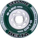 Seismic Delta 78.5x68mm 75.5a G-LOC Wheels - Green (Set of 4)